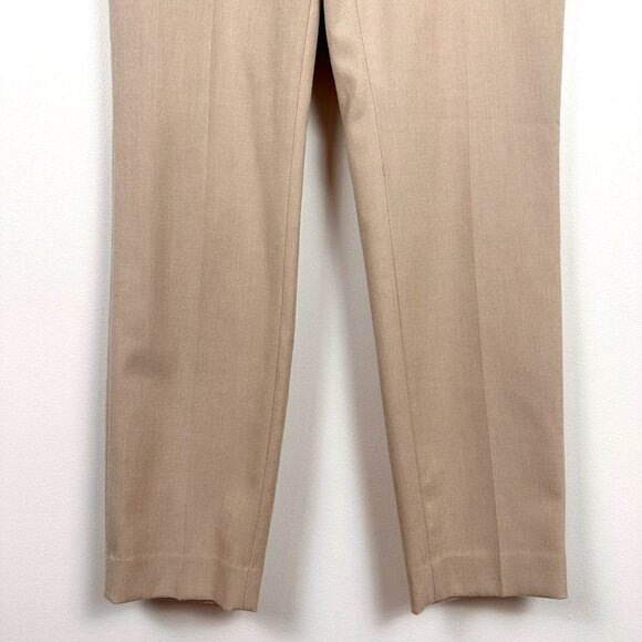 RW&Co. Womens Slim Leg Trousers Beige Size 4 Suiting Signature Fit Ankle Length - Picture 5 of 11